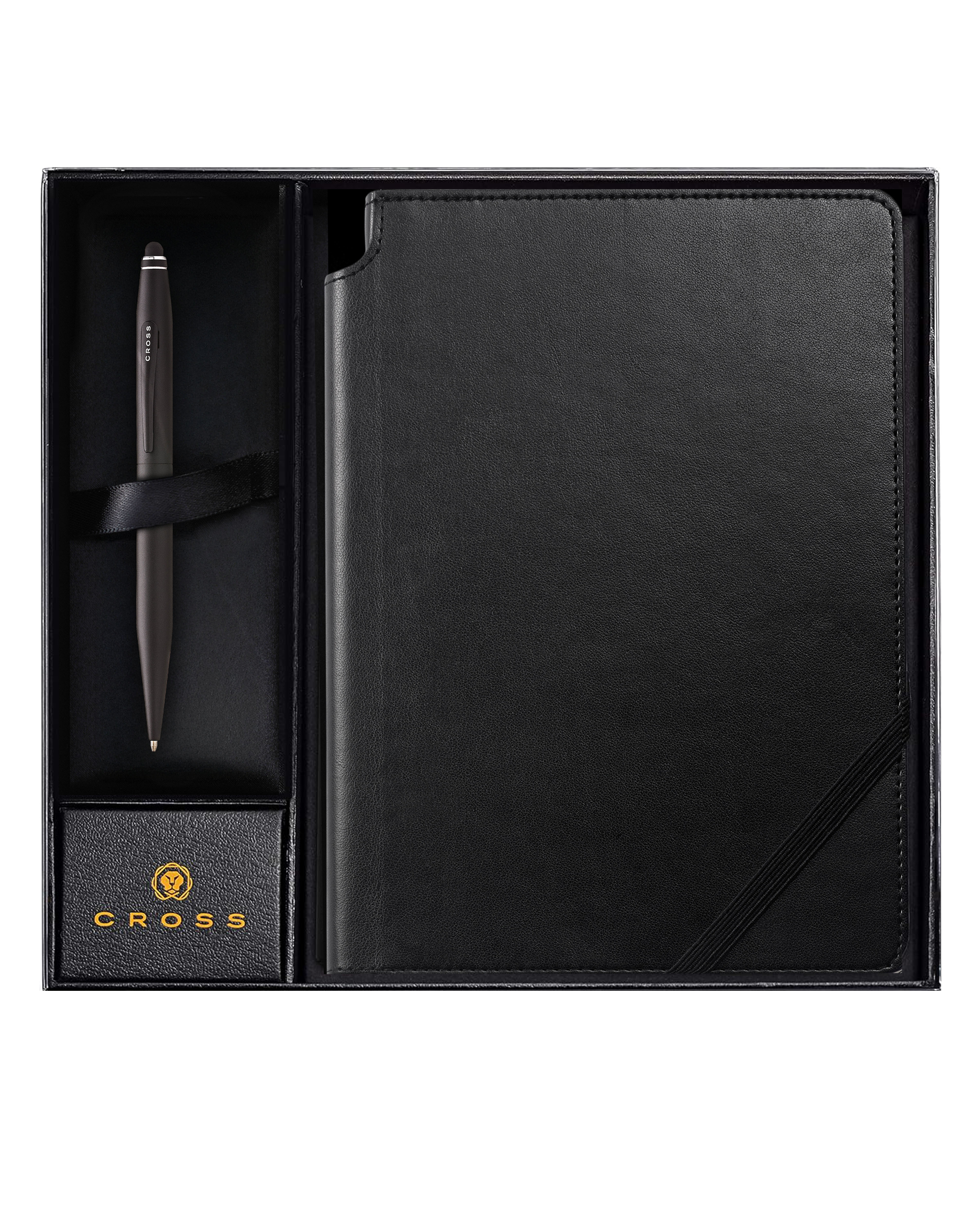 Cross Tech2 Satin Black Ballpoint and Journal Gift Set