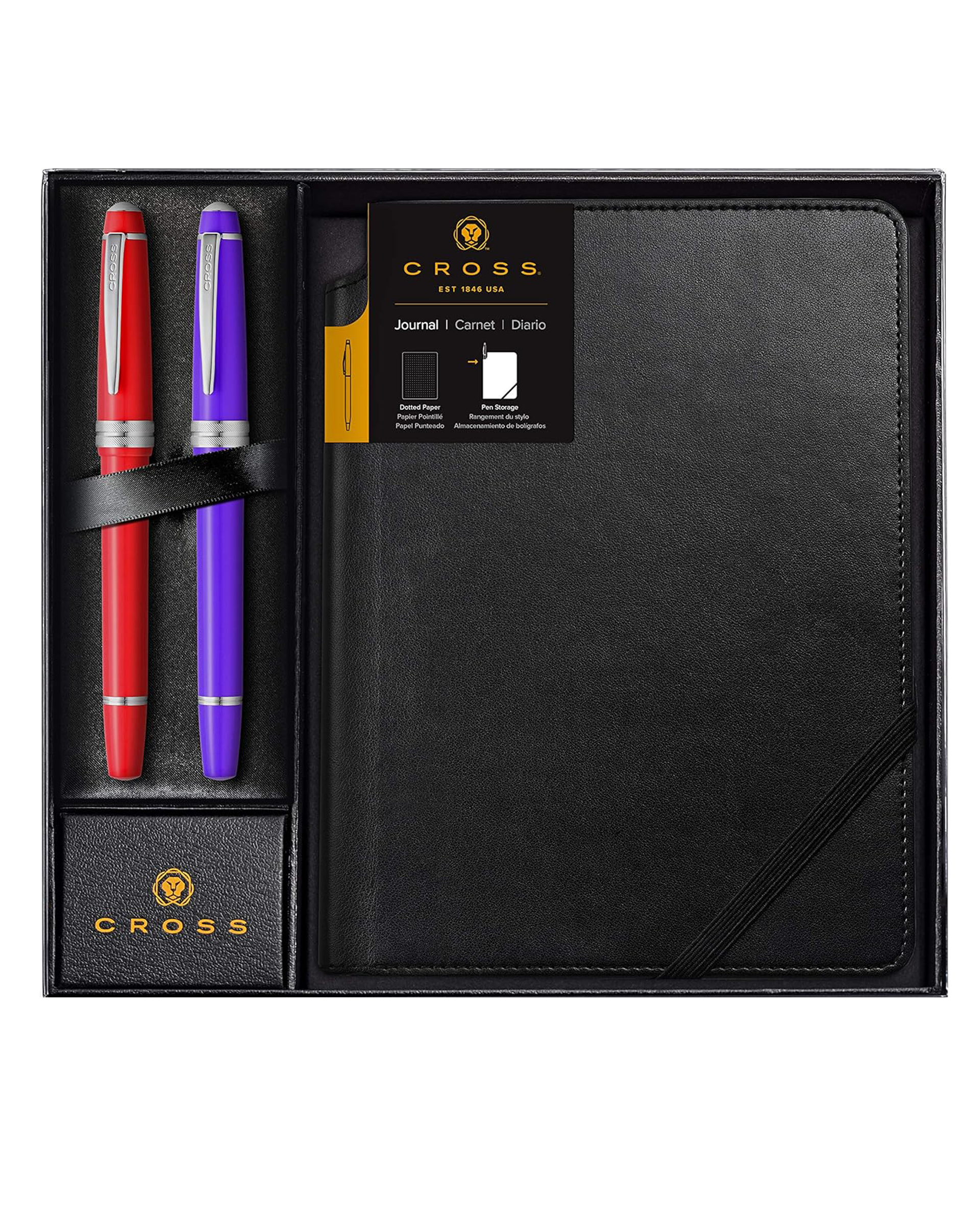 Cross Gift Set with Dotted Journal and Bailey Light Rollerball Pens