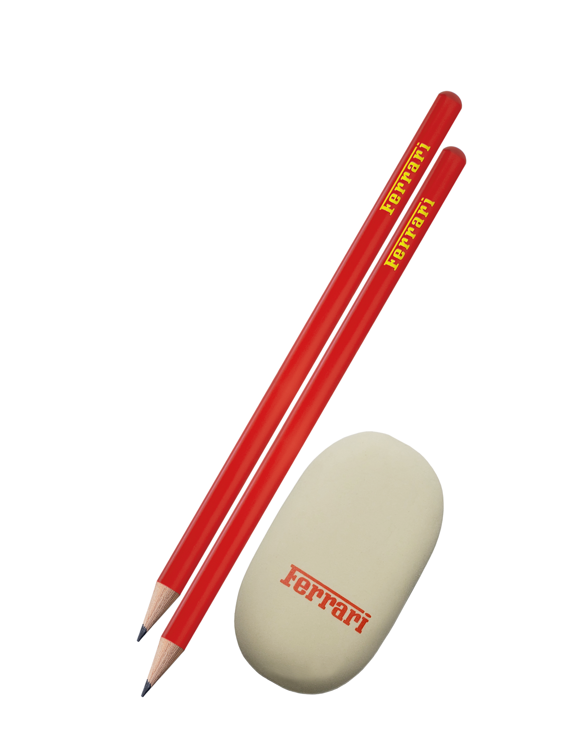 Ferrari by Artena Wooden Pencils with X-Large Eraser