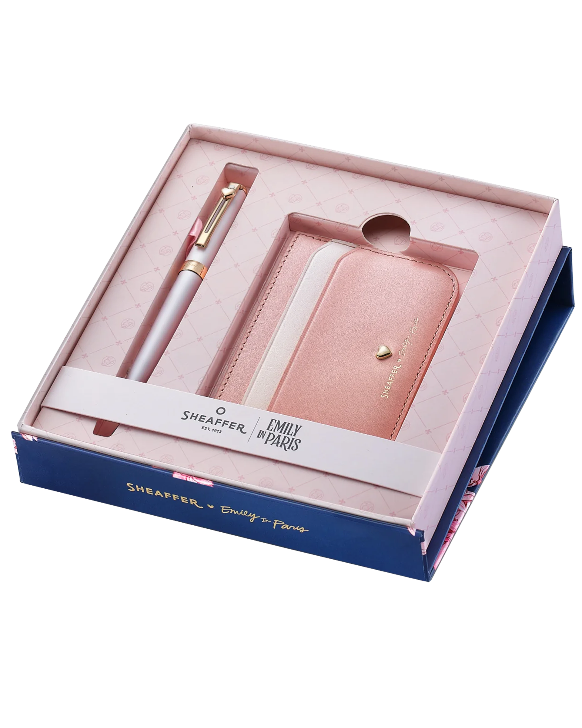 Sheaffer Emily in Paris Gift Set with Prelude Mini Ballpoint Pen and Credit Card Holder