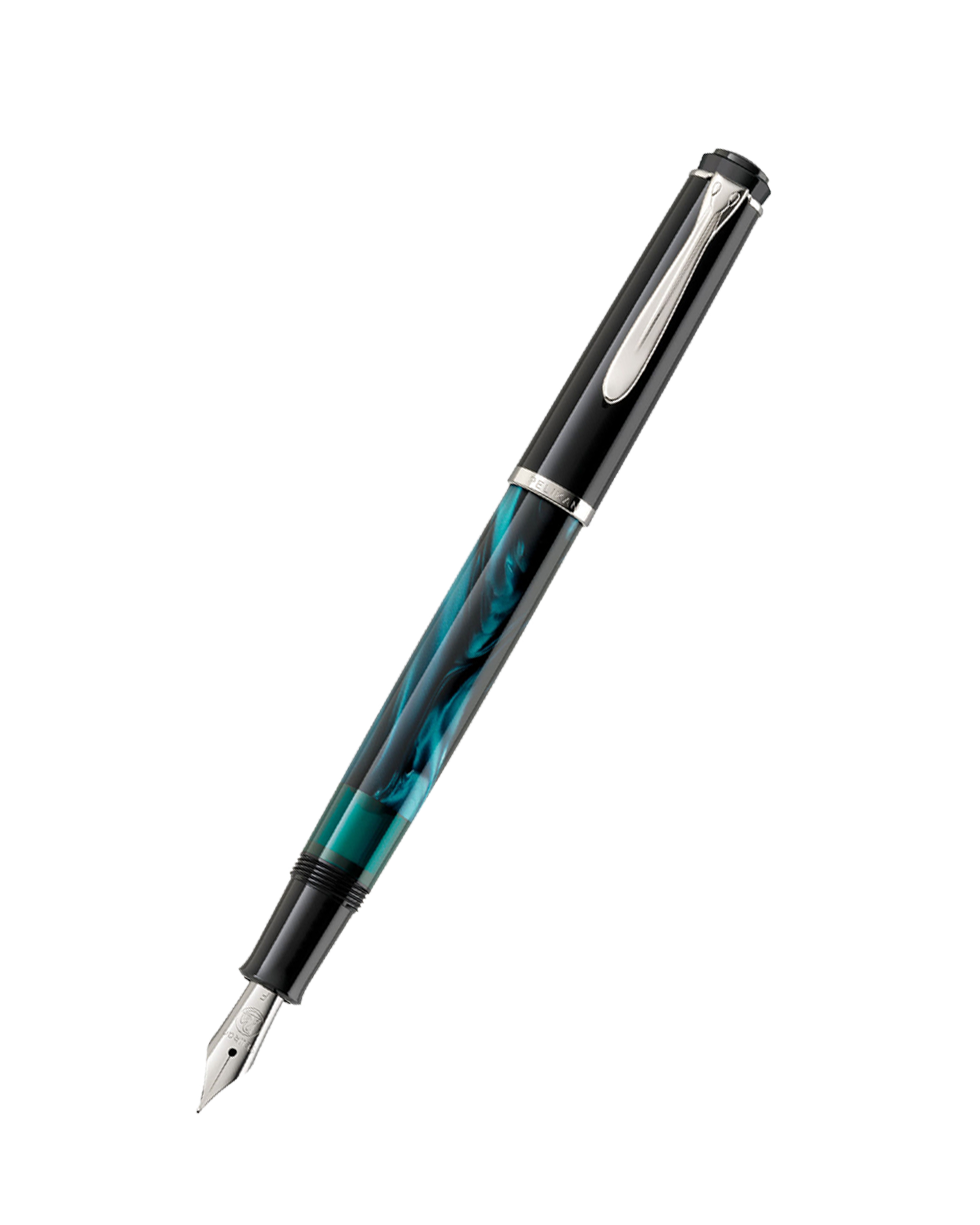Pelikan Classic M205 Petrol-Marbled Fountain Pens