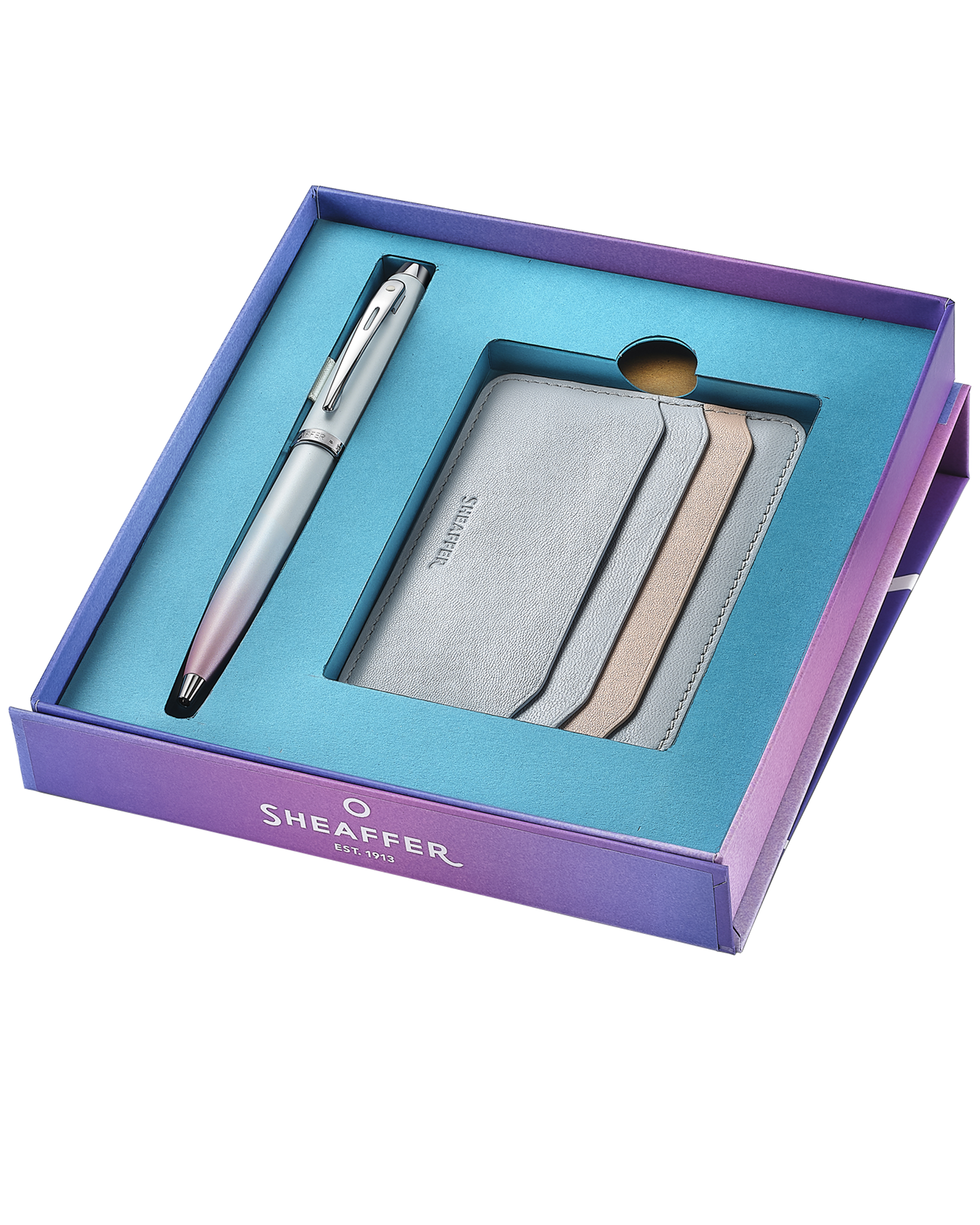 Sheaffer Gift Set with 100 Expressions Ballpoint Pen and Credit Card Holder