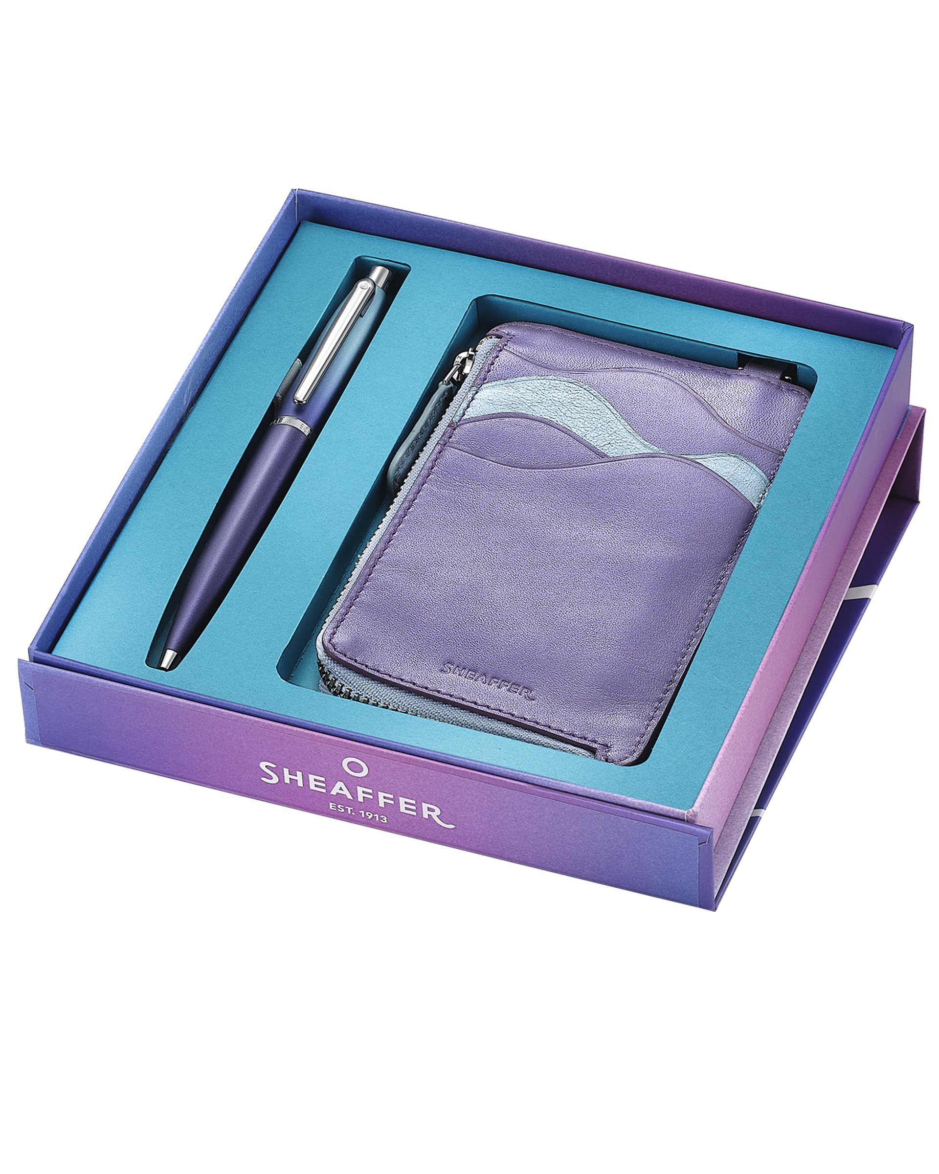 Sheaffer Gift Set with VFM Expressions Ballpoint Pen and Credit Card Holder