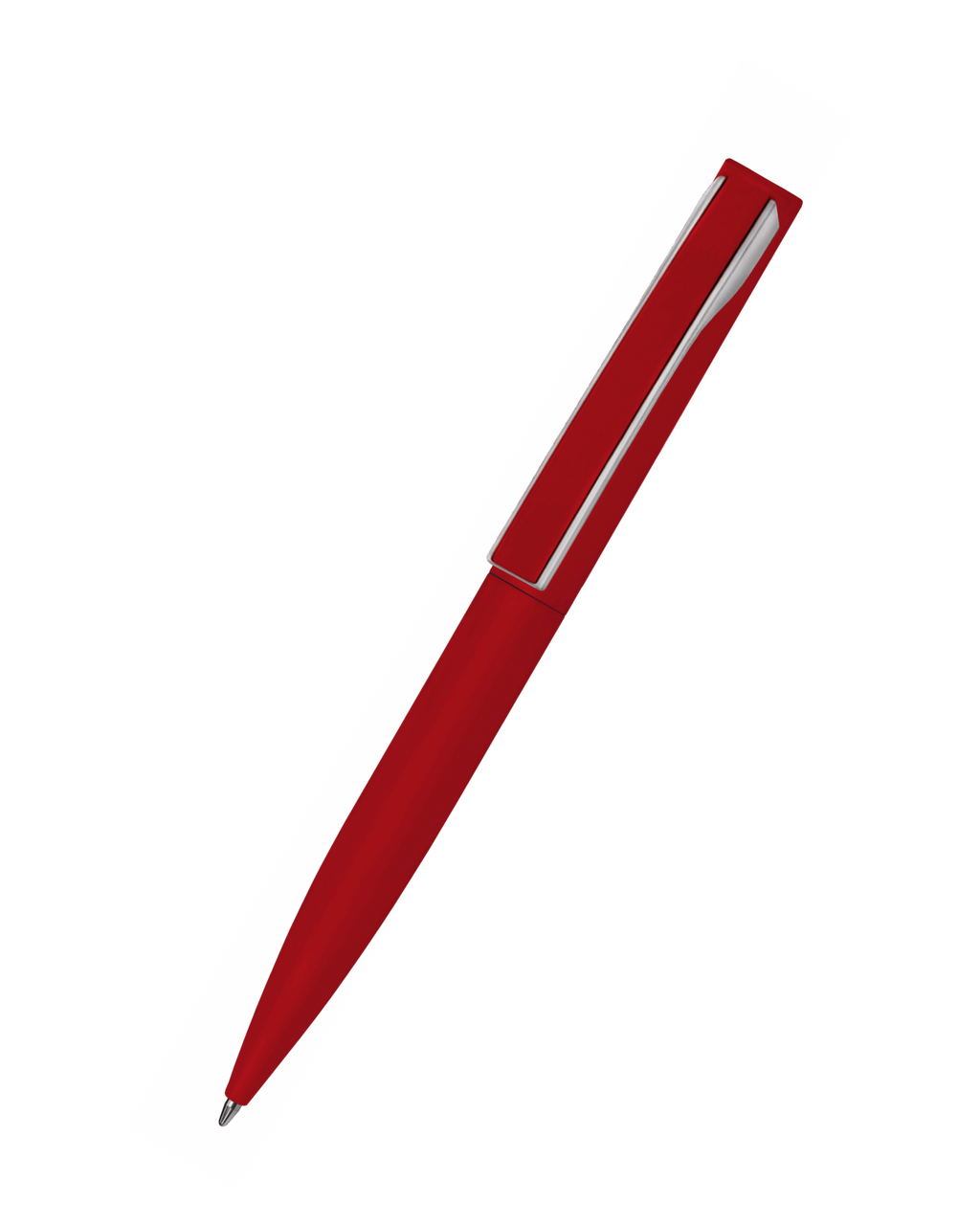 Red pen on a white background