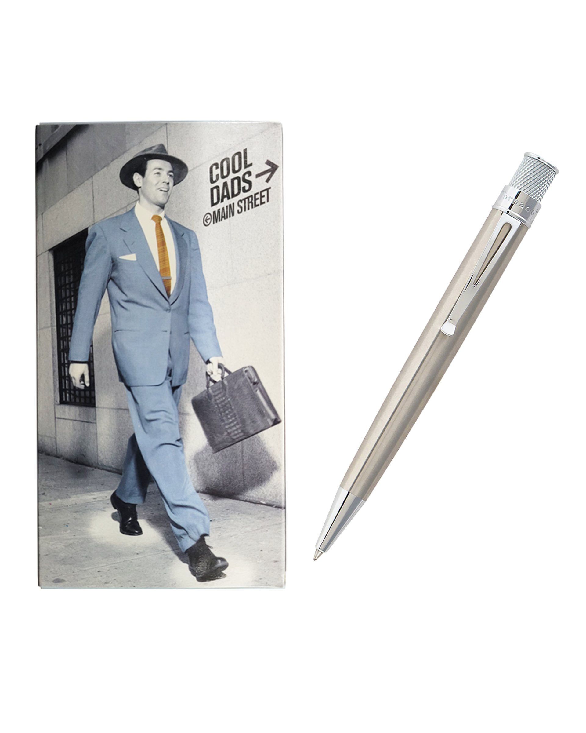 Retro 51 Tornado Father’s Day Greeting Card with Stainless Steel Rollerball Pen